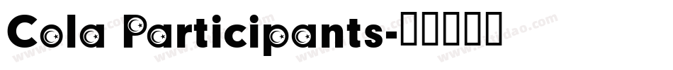 Cola Participants字体转换
